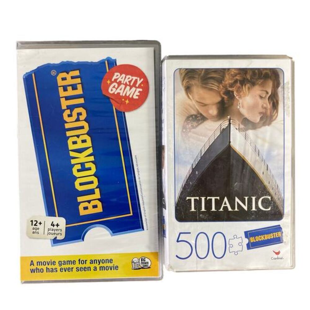 Cardinal Blockbuster Game Lot Titanic 500 Piece Jigsaw Puzzle Movie Theme